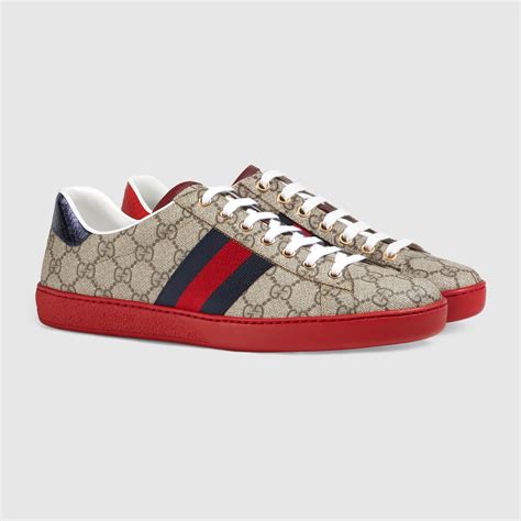 gucci ace supreme black|Gucci ace gg supreme sneakers.